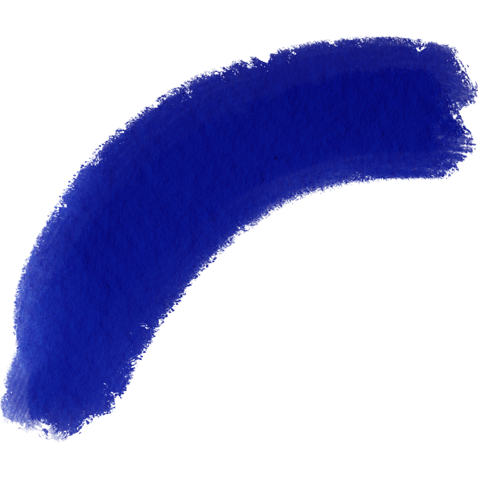 A textured blue stroke combining grunge details with smooth watercolor effects png