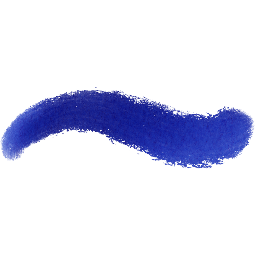 A blue stroke blending gritty grunge textures into smooth watercolor effects png