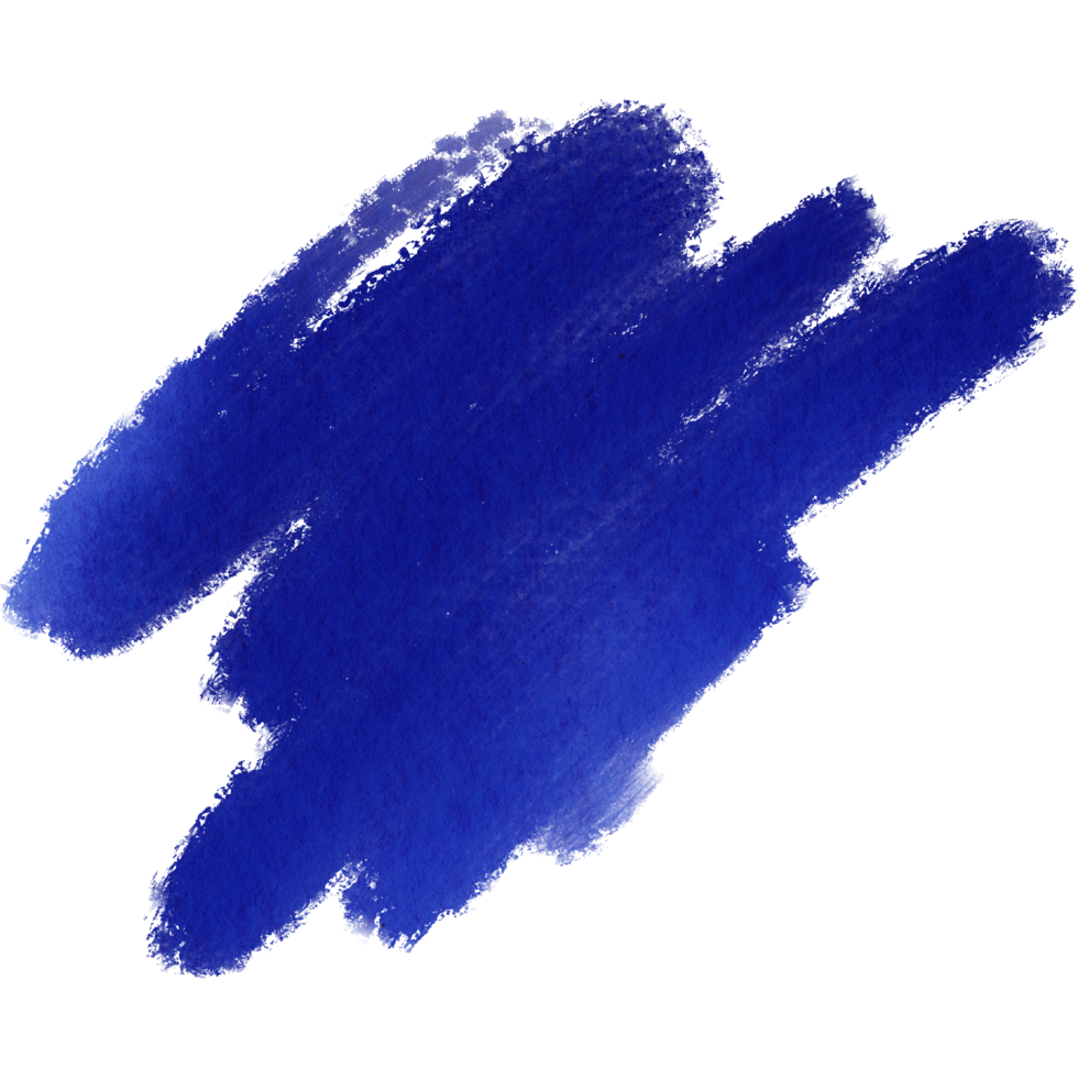 Blue brush stroke with gritty textures merging into gentle watercolor fades png