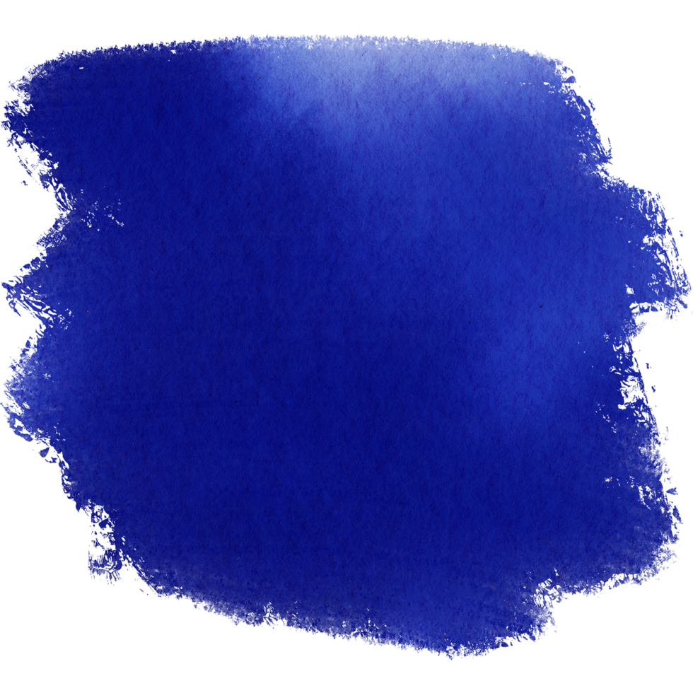 Grunge textured blue stroke fading into soft watercolor washes png