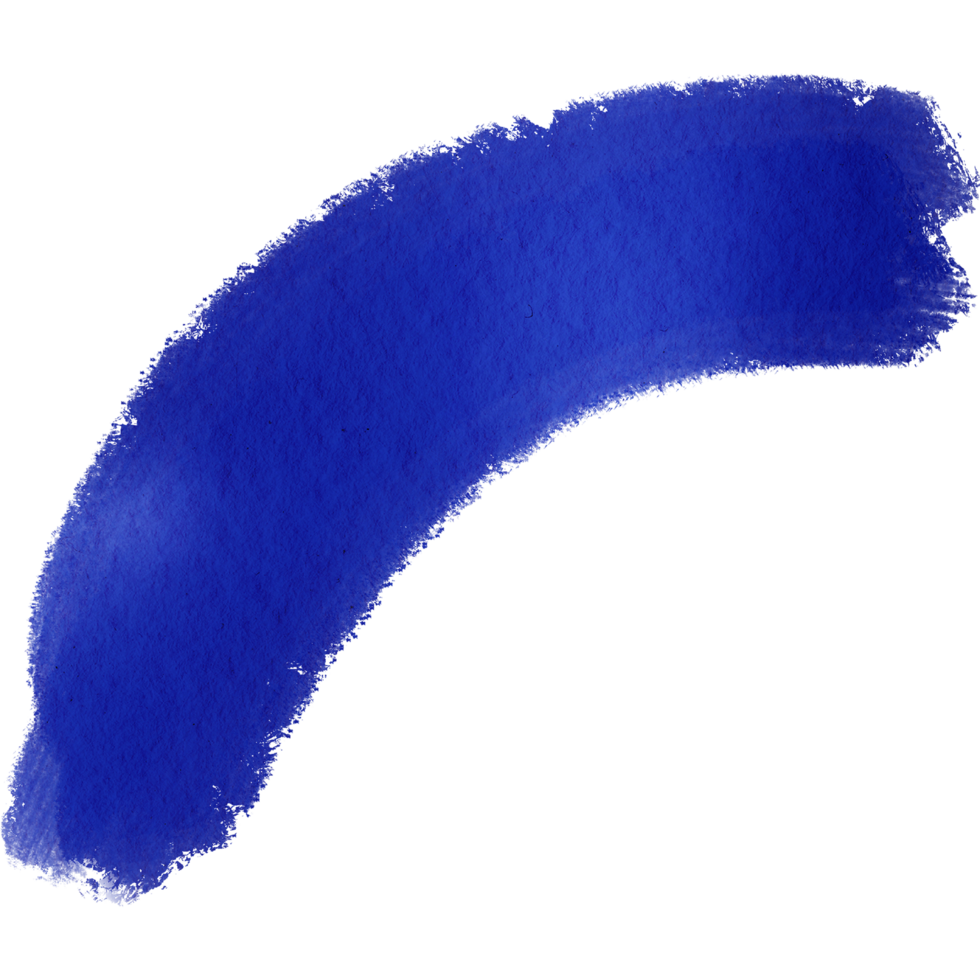 Textured blue stroke fading into soft watercolor washes png