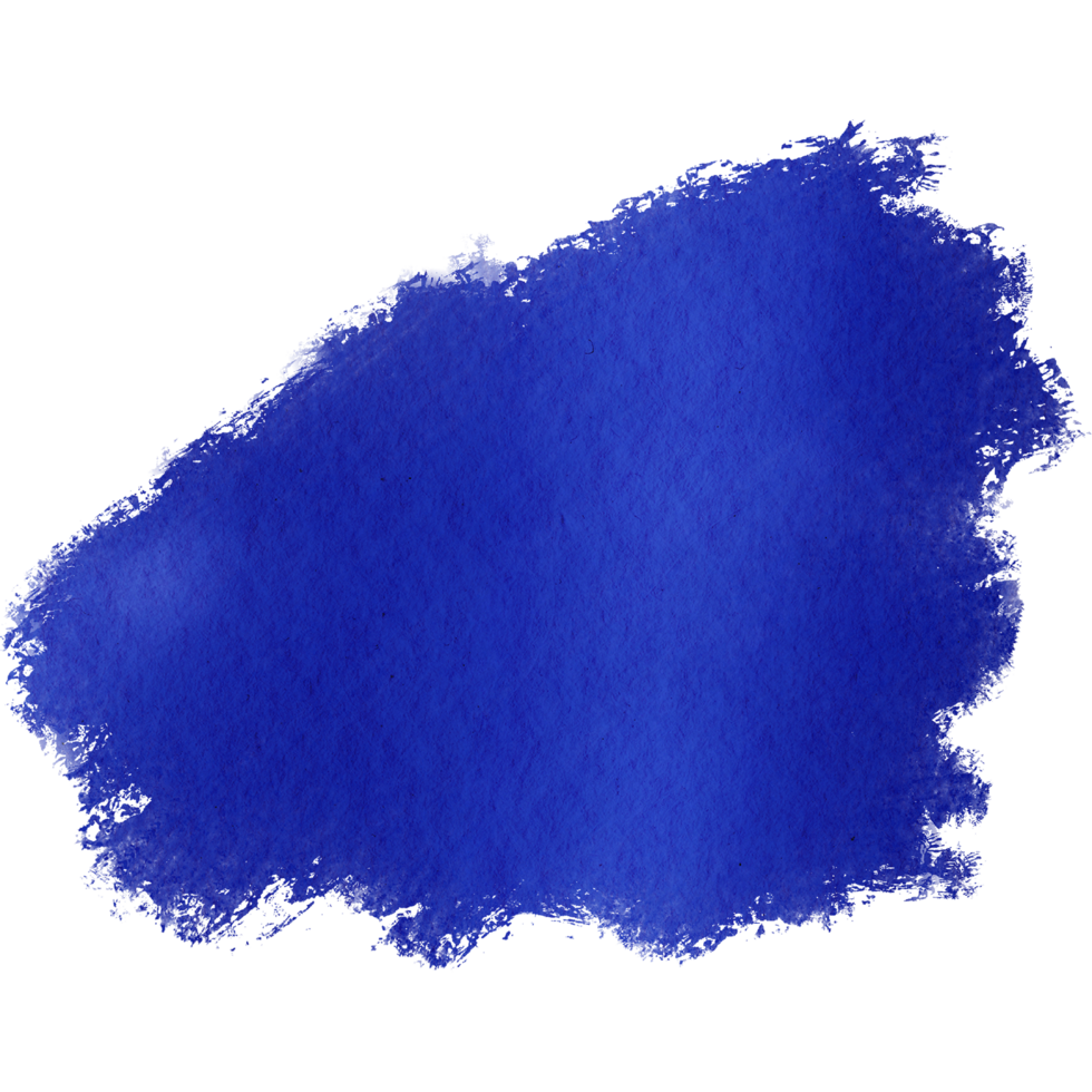 Blue brush stroke with textured finish transitioning into gentle watercolor gradients png