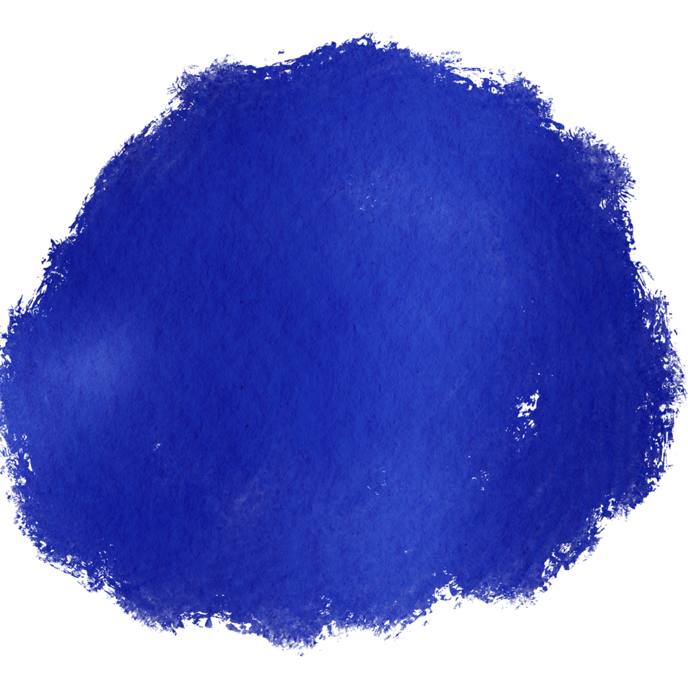 Blue brush stroke merging textured grunge into gentle watercolor gradients png