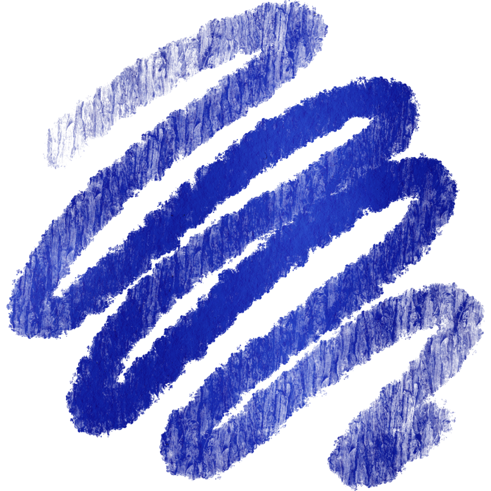 A gritty blue brushstroke fading into soft watercolor washes png