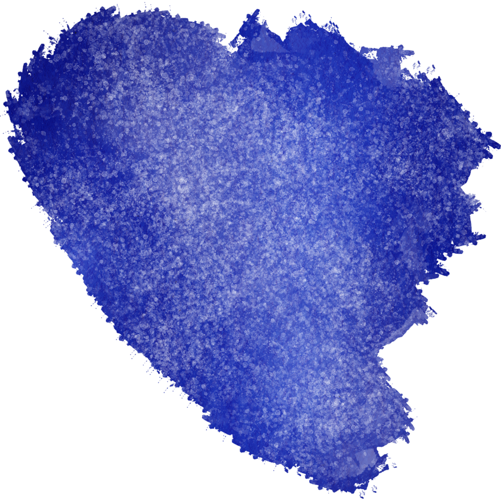 A rough blue brushstroke dissolving into delicate watercolor gradients png