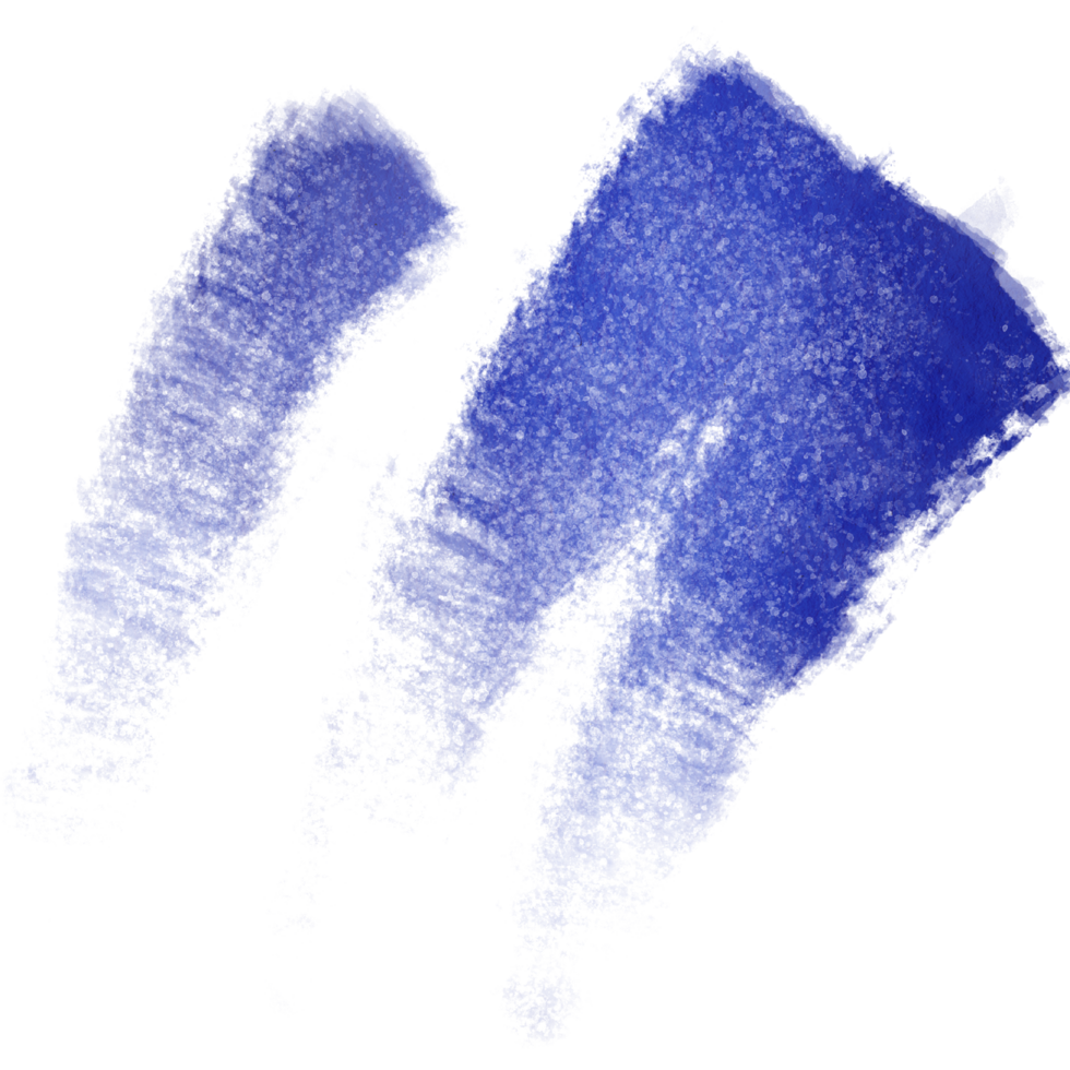 Blue brush stroke with textured finish blending into gentle watercolor tones png