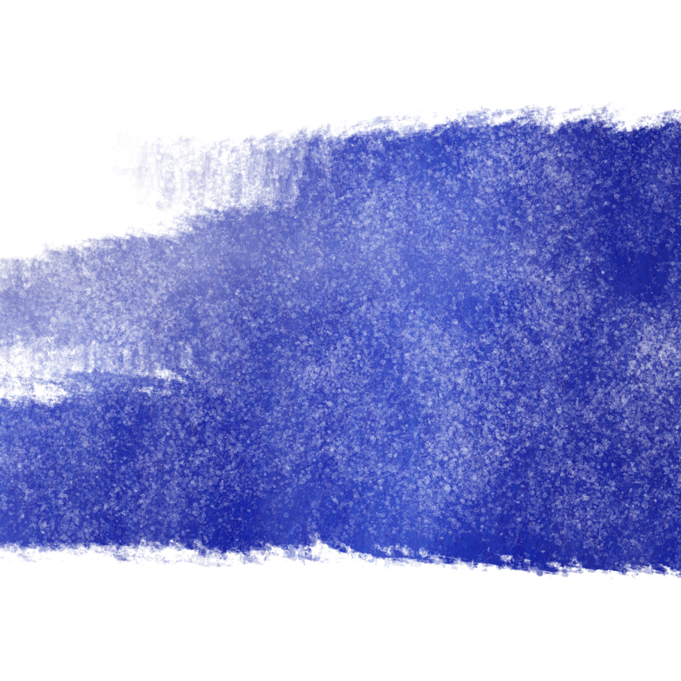Textured blue stroke flowing into gentle watercolor washes png