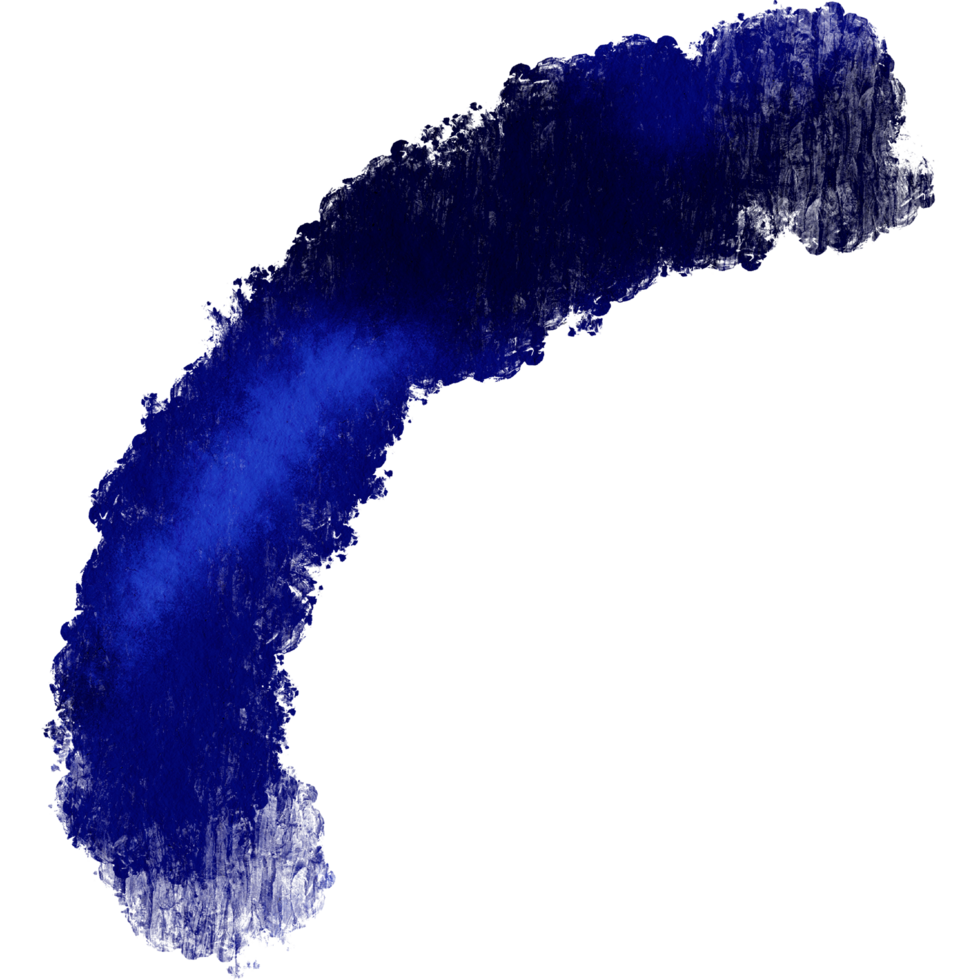 A textured blue stroke blending into fluid watercolor washes png