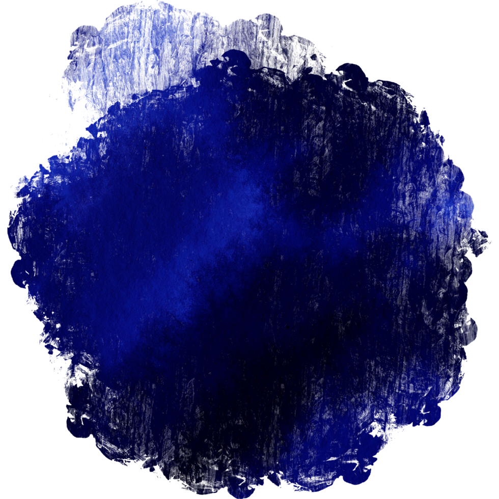 A rugged blue brush stroke dissolving into soft watercolor hues png