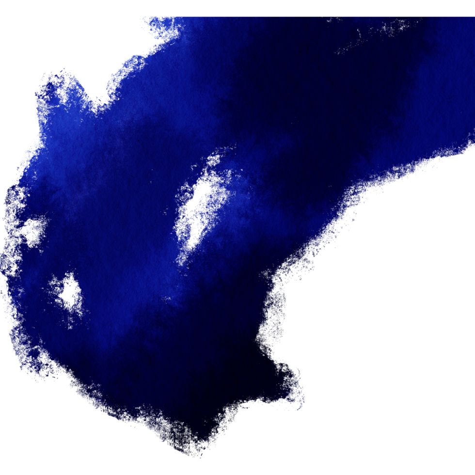 A textured blue stroke blending into smooth watercolor washes png