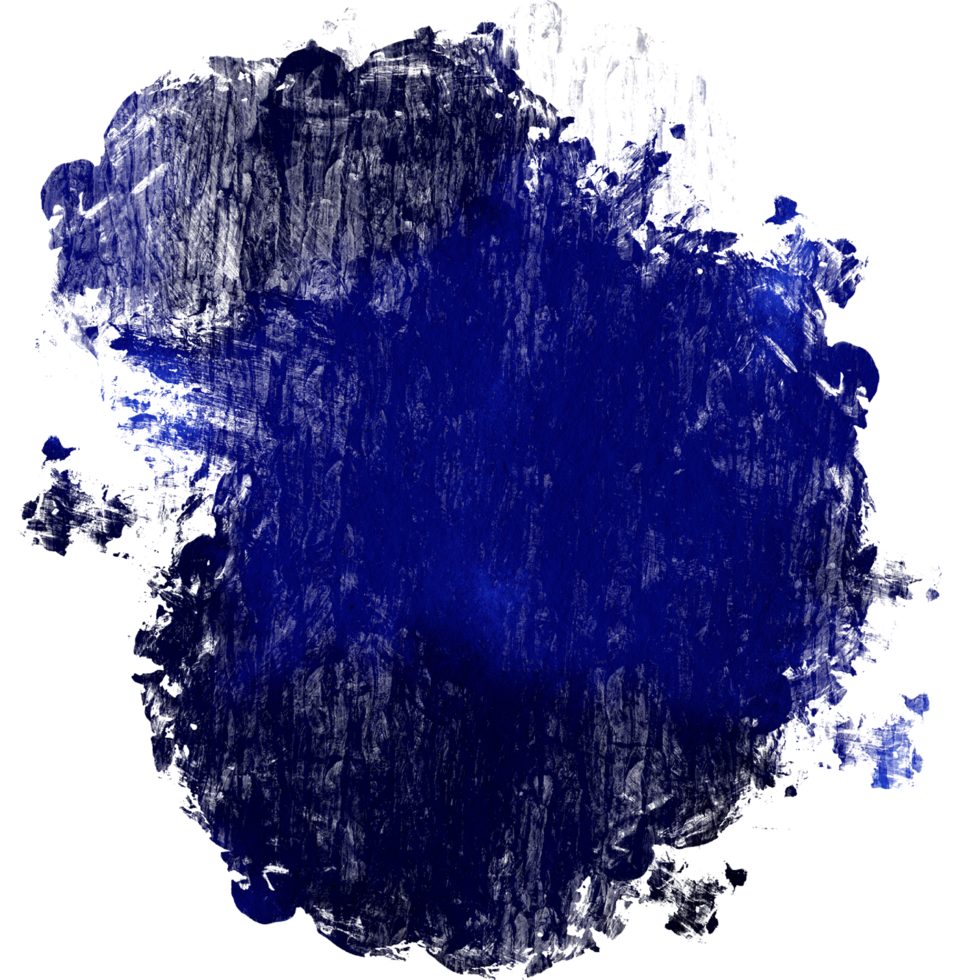 Blue stroke transitioning from textured to smooth watercolor shades png
