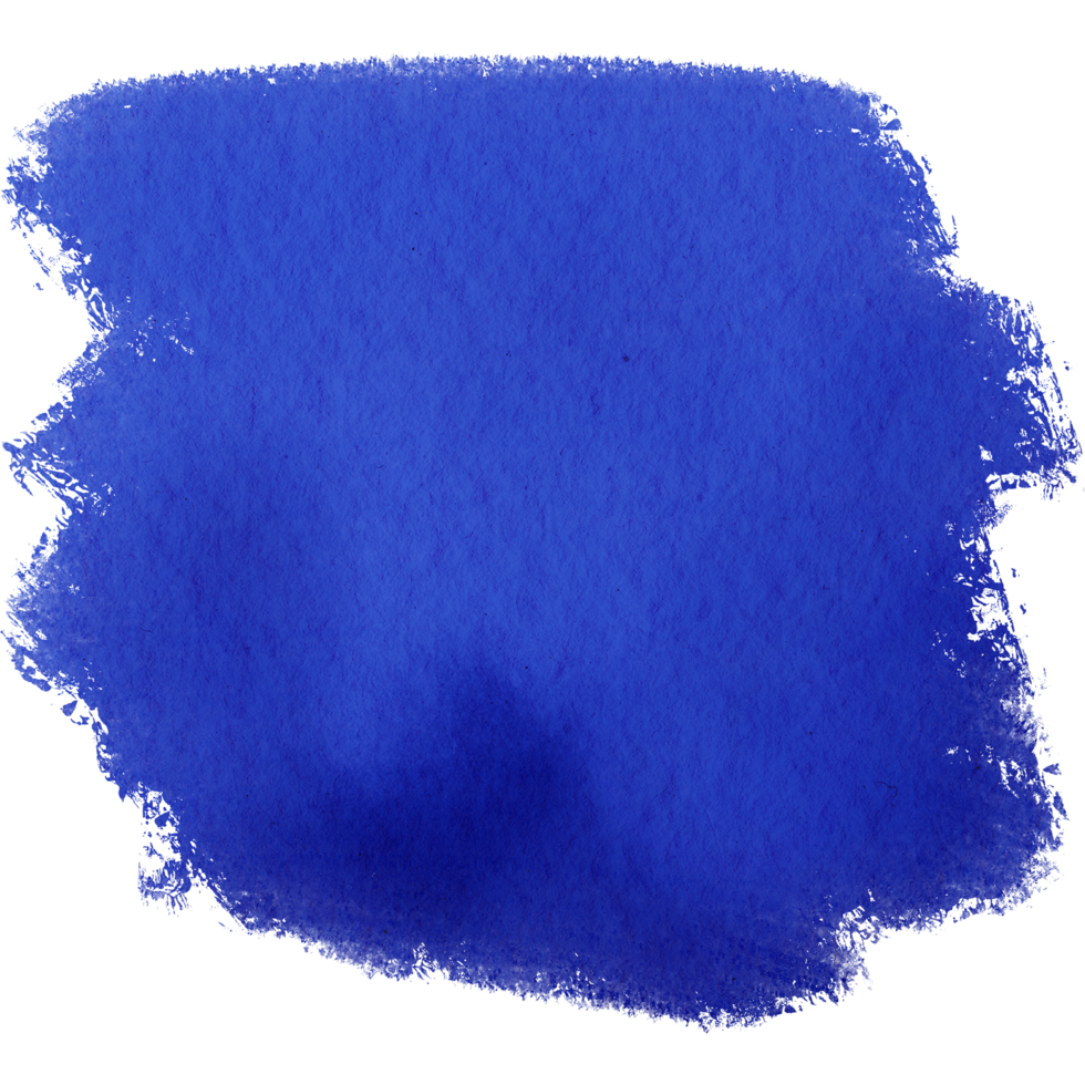 A textured blue brushstroke softening into gentle watercolor hues png