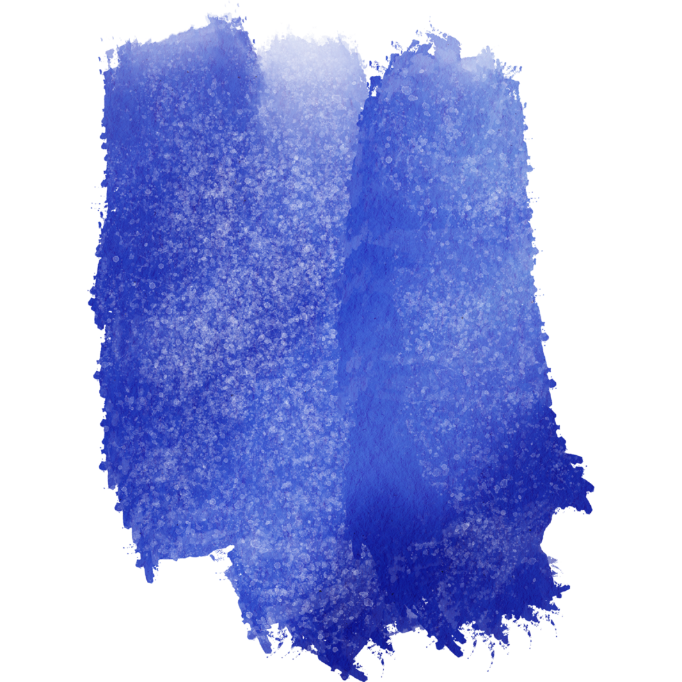 Textured blue stroke dissolving into smooth watercolor gradients png