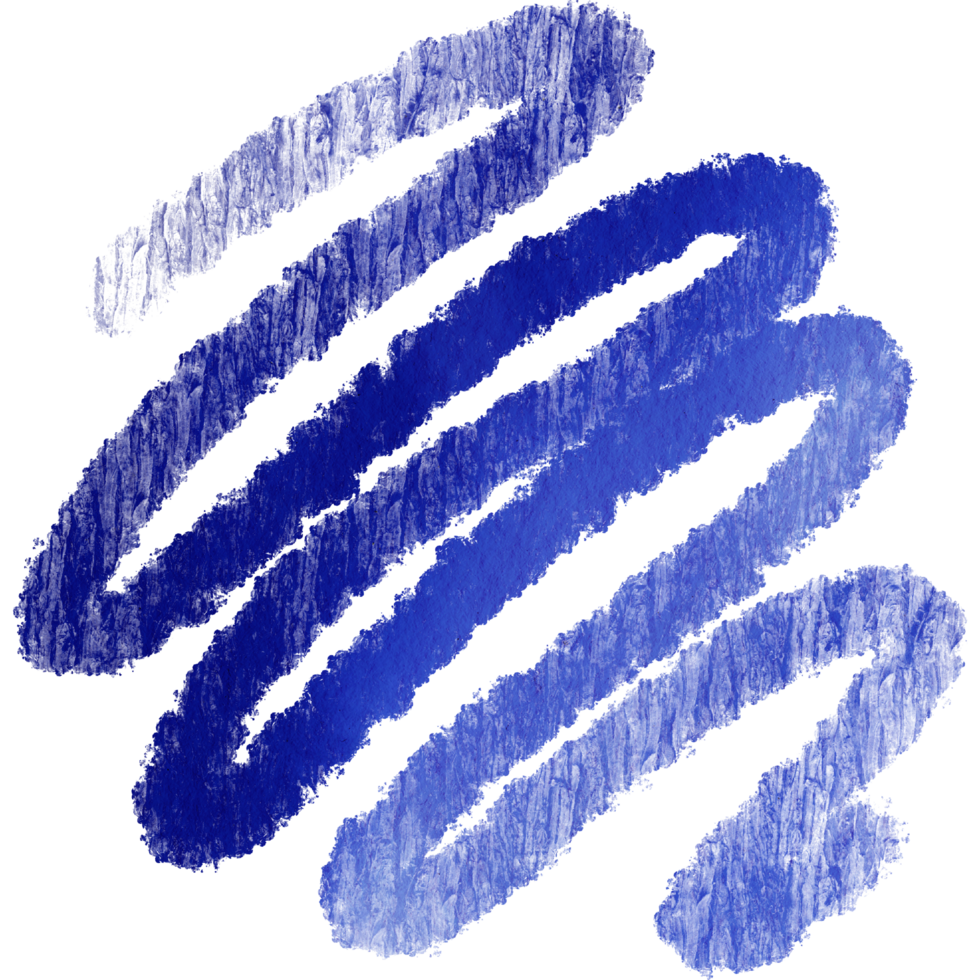 Soft blue watercolor brush stroke with raw edges and a hint of grunge png