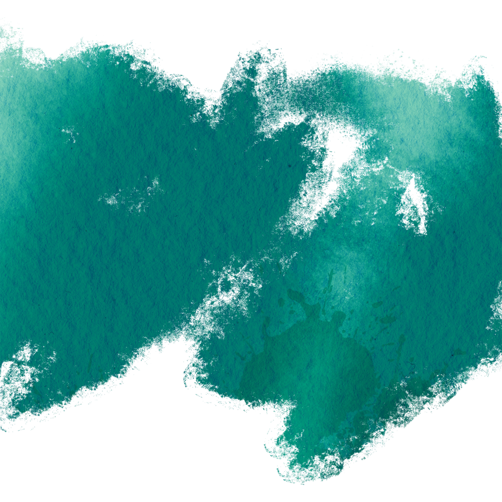 A soft Cyan watercolor stroke with rugged edges and a smooth finish png