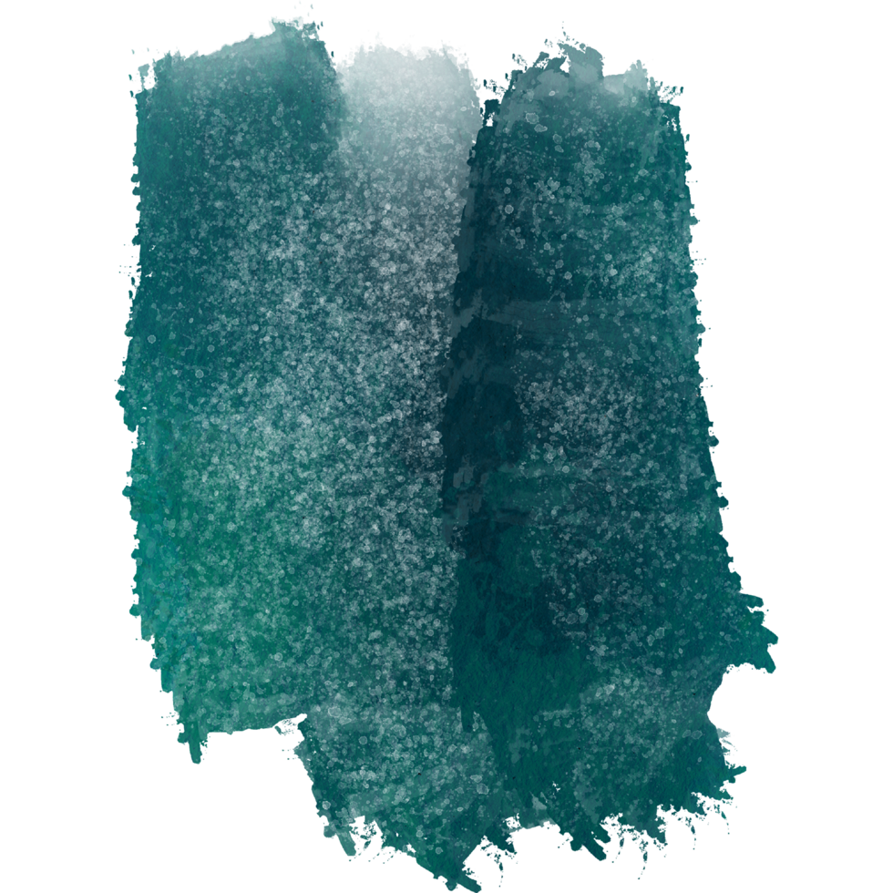 A faded Cyan brush stroke with subtle grunge textures and soft blending png