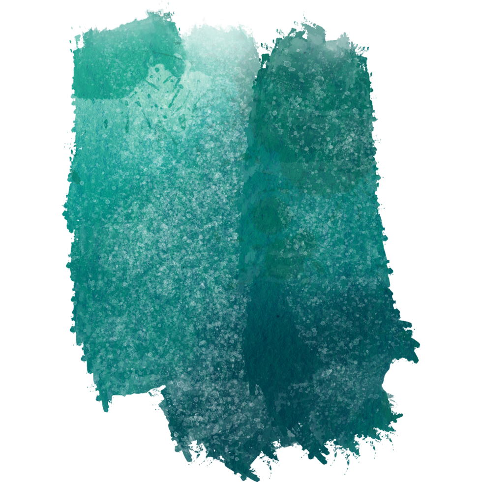 A gentle Cyan stroke with soft blending and a rugged grunge edge png