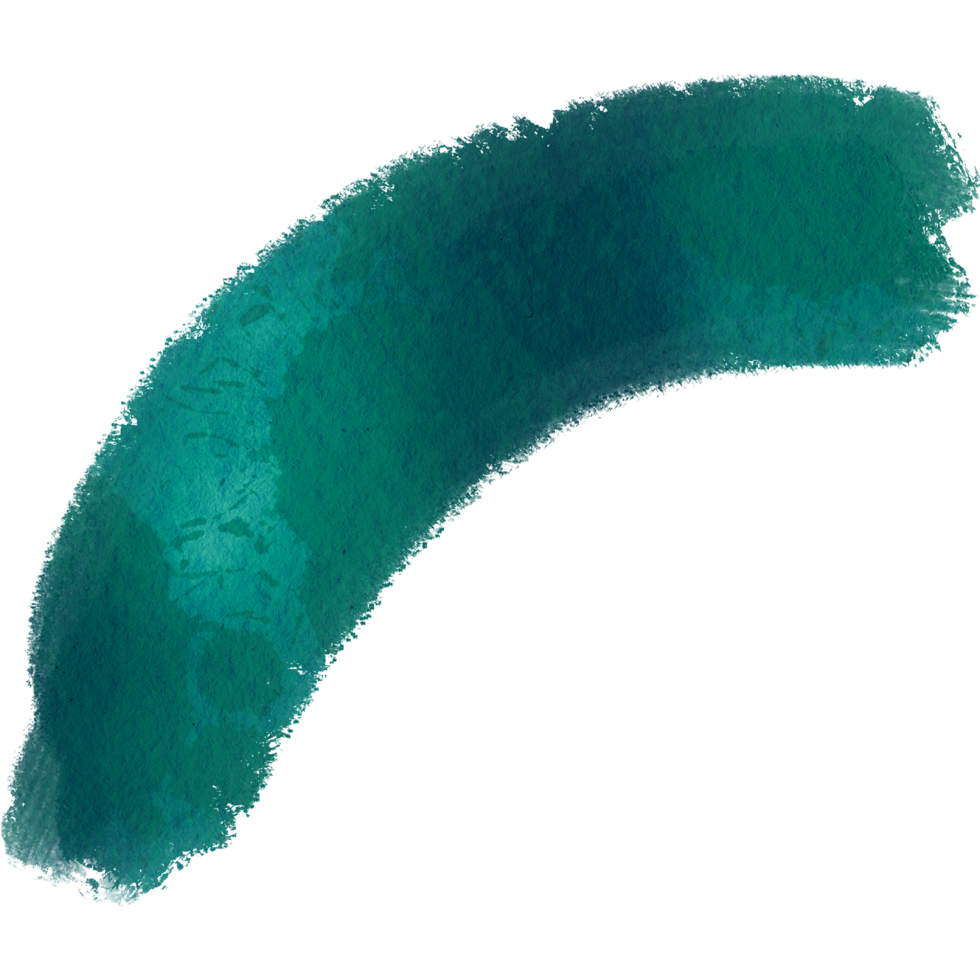 A soft Cyan brush stroke with rough edges and smooth blending png