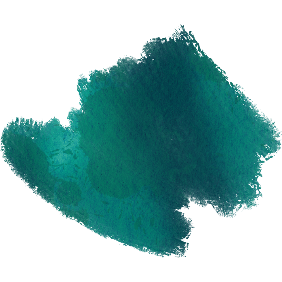A soft Cyan stroke with smooth blending and rugged grunge textures png
