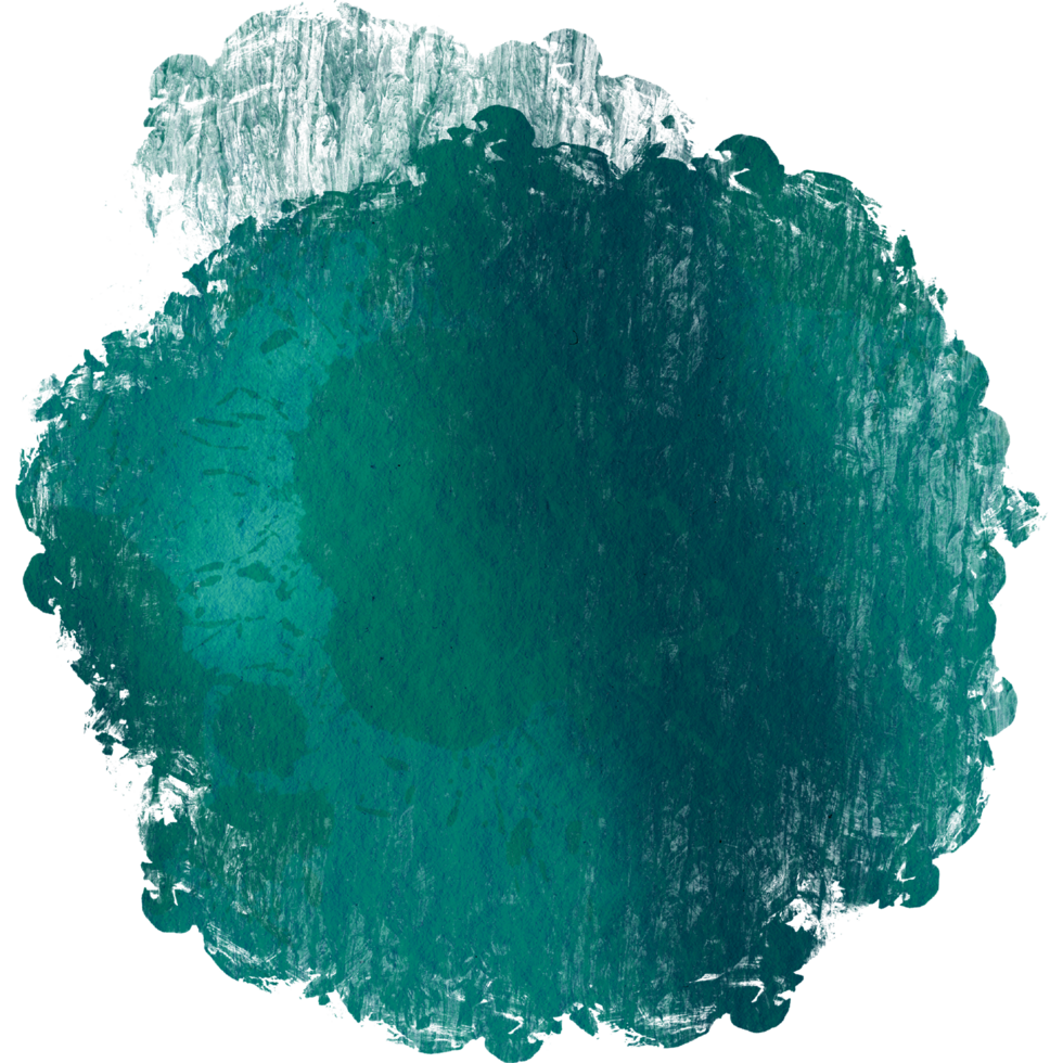 A smooth Cyan stroke with rugged edges and soft blending png