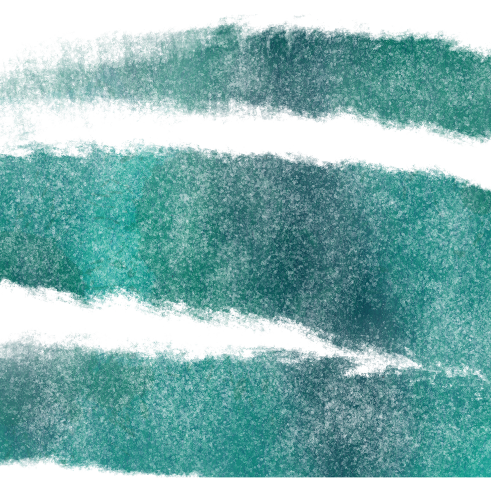 A faded Cyan brush stroke with rough textures and smooth blending png