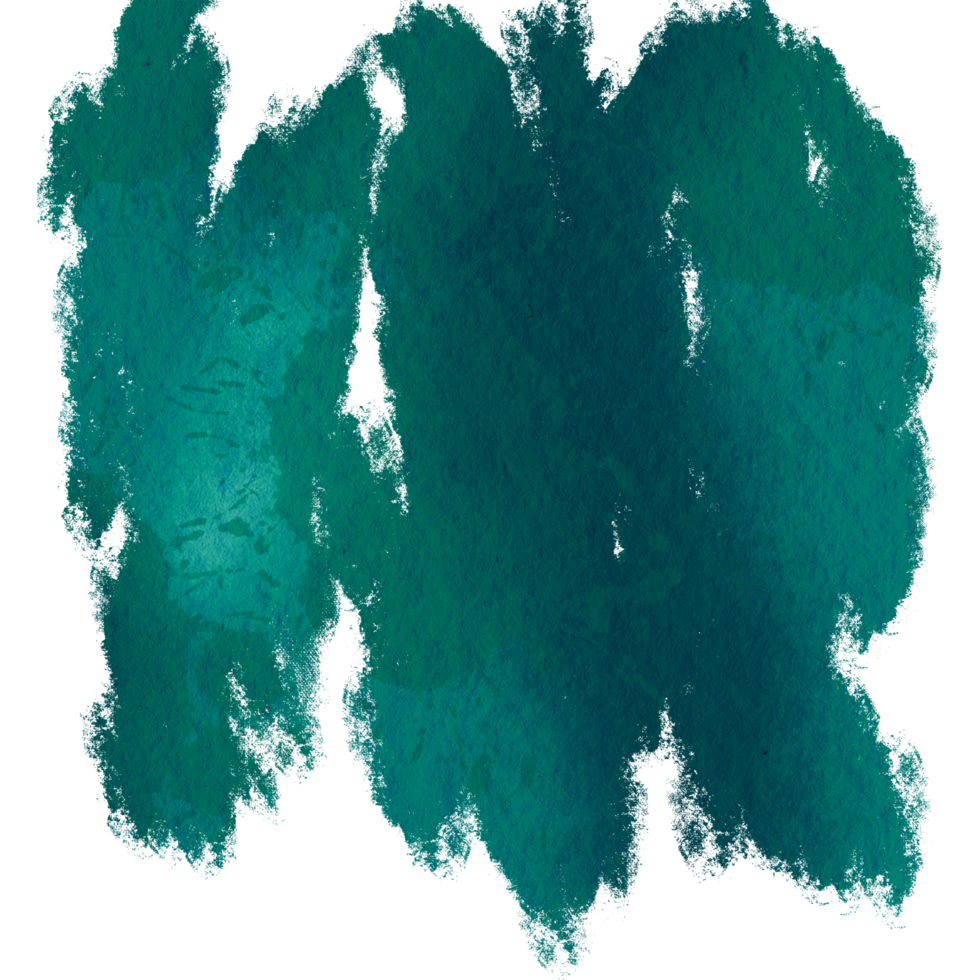 Smooth Cyan brush stroke with rugged edges and soft blending png