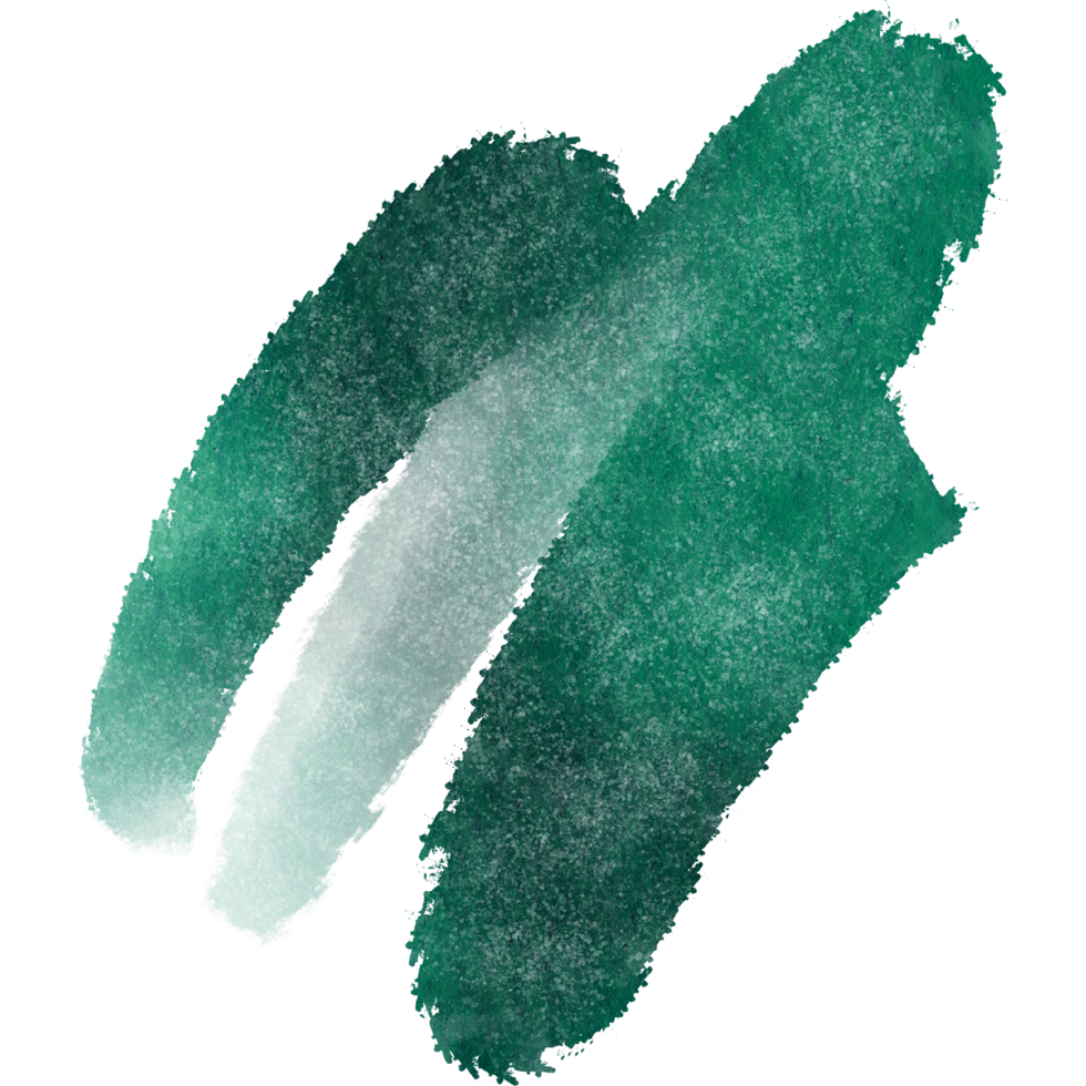 Beautiful Cyan watercolor brush strokes with a rugged textured grunge finish png
