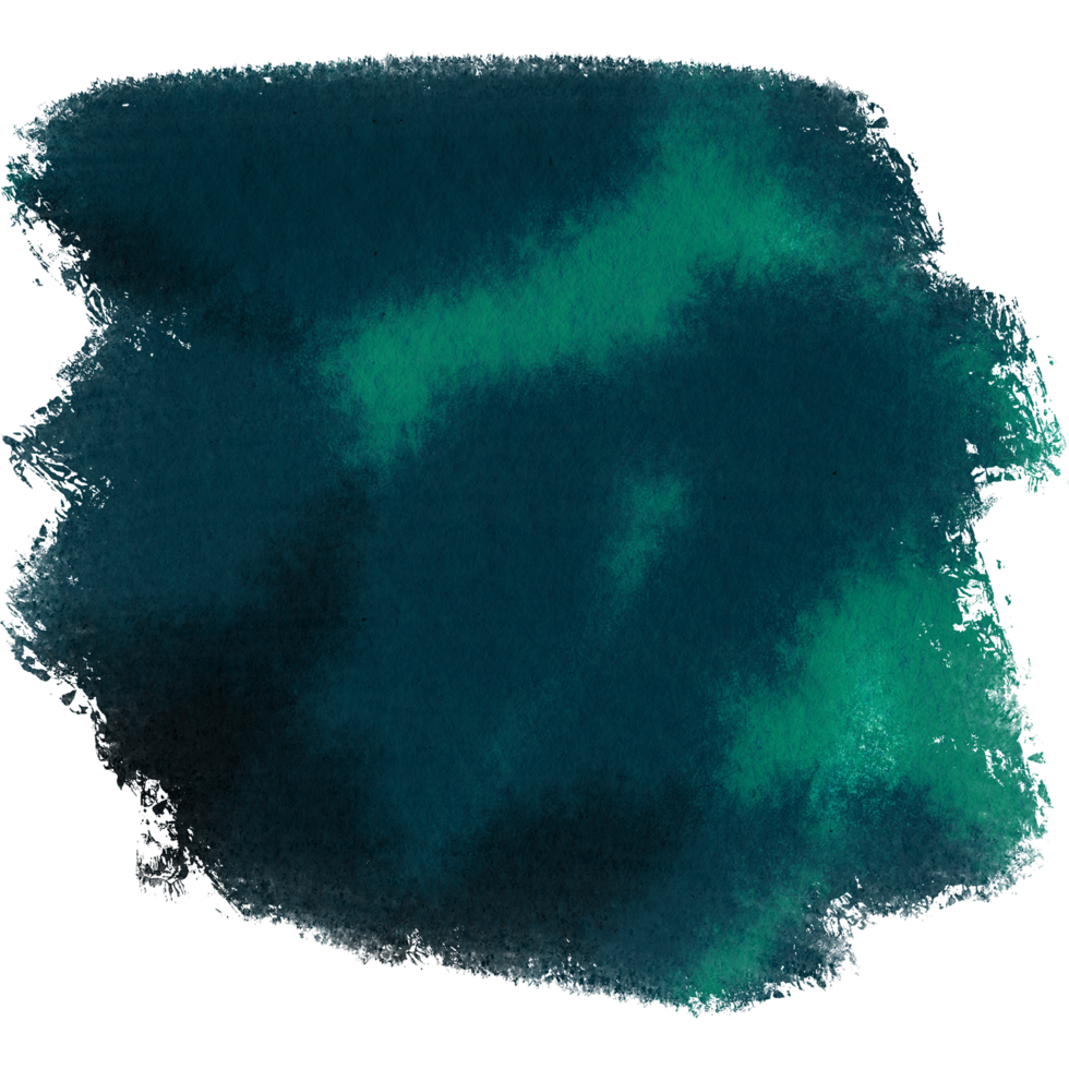 A soft Cyan watercolor transitioning into rough textured grunge inspired details png