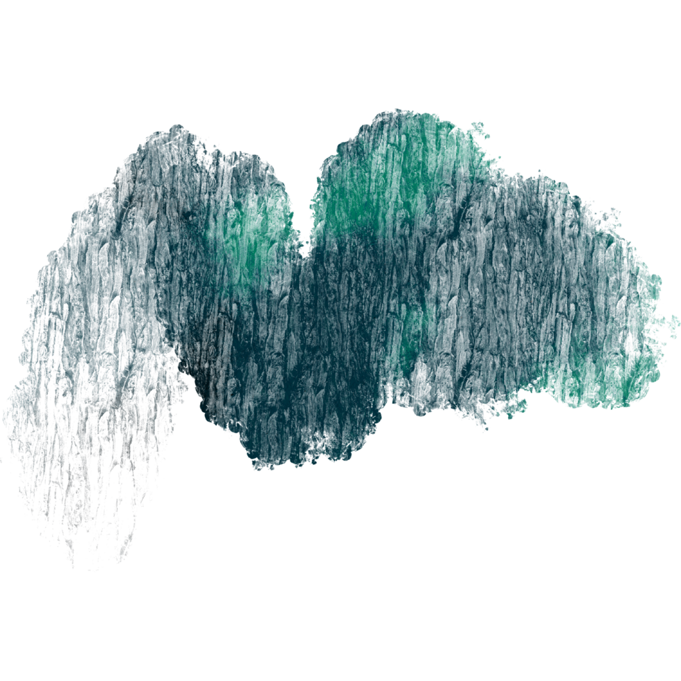 A smooth Cyan watercolor blending into soft grunge like textured layers png
