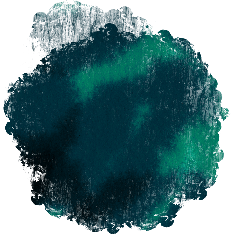 A soft Cyan watercolor stroke merging into delicate textured grunge finishes png
