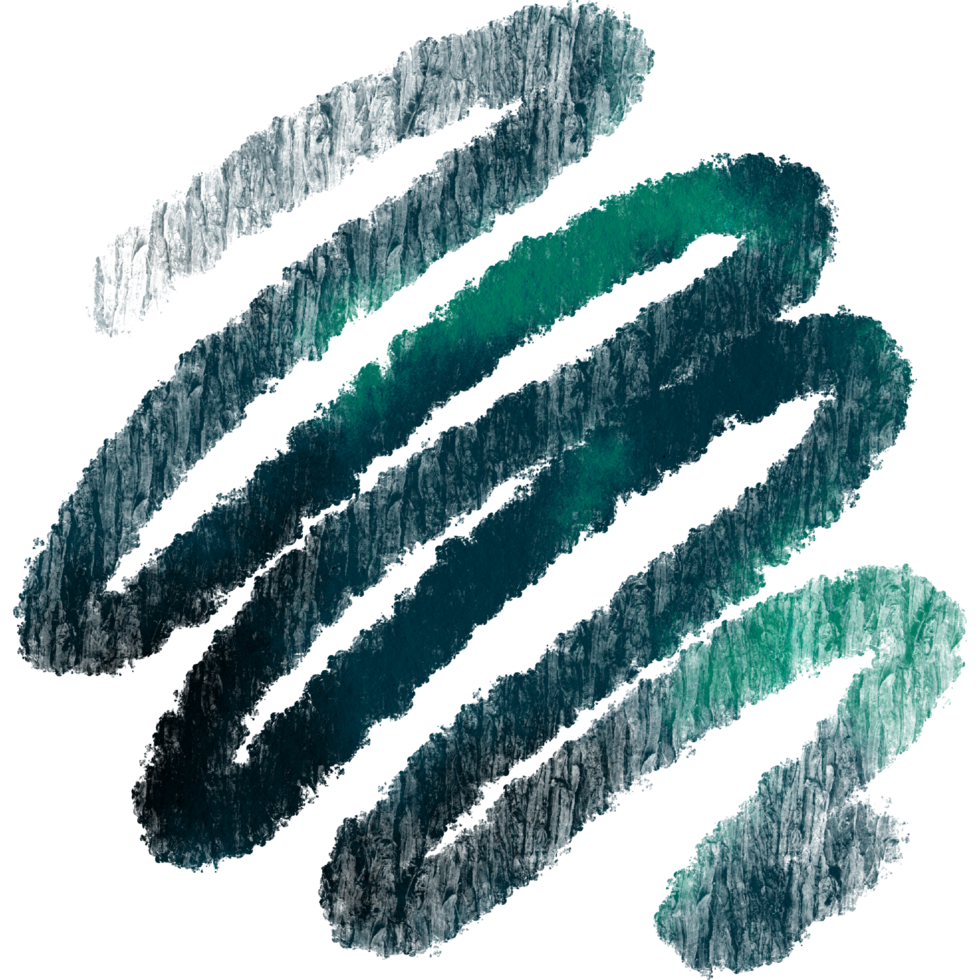 A vibrant Cyan watercolor with a rough hand drawn grunge stroke png
