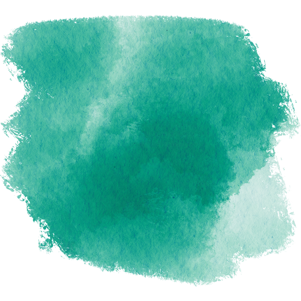 A faded Cyan stroke merging rough grunge textures into soft watercolor blending png