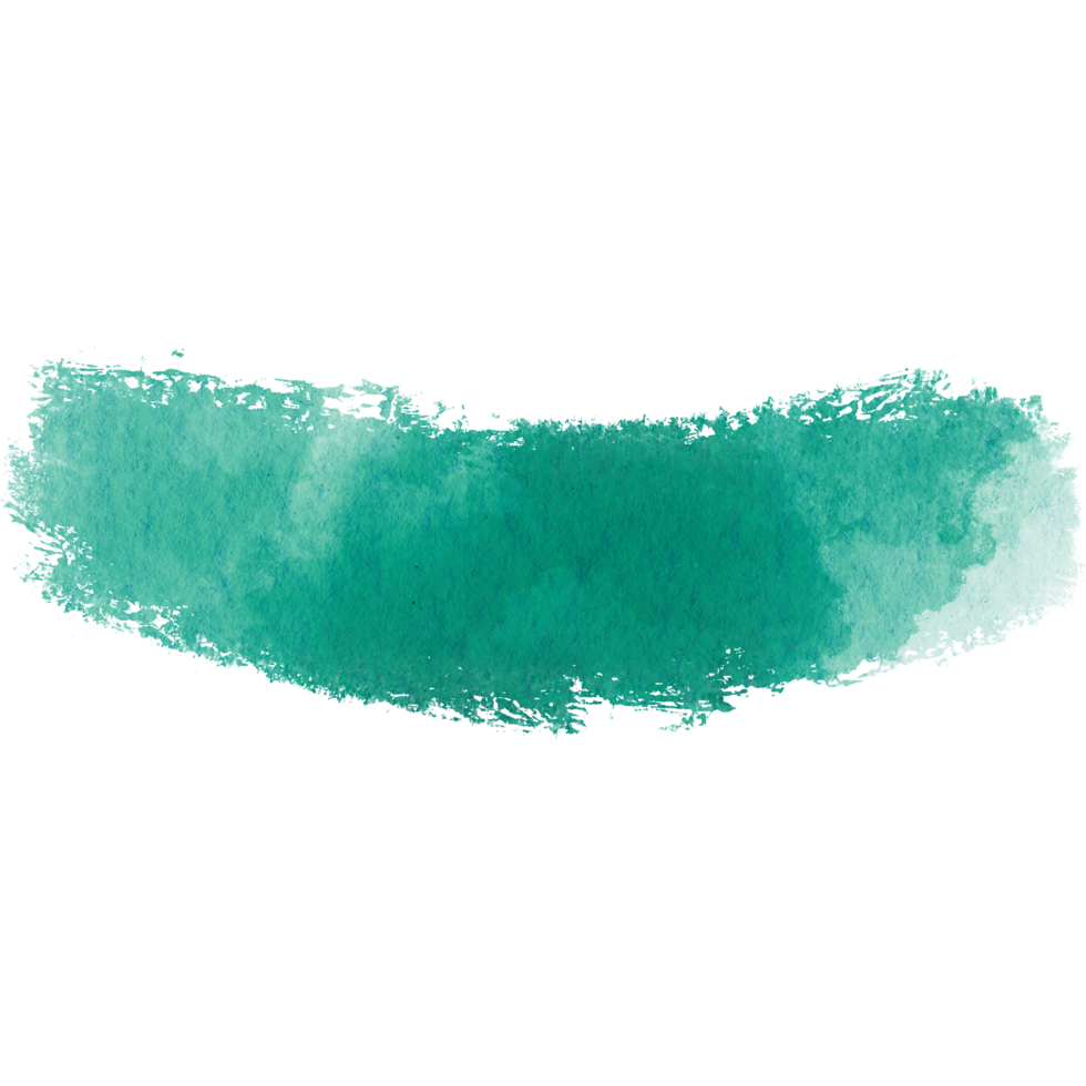 A rough edged Cyan stroke merging rugged textures with soft watercolor gradients png