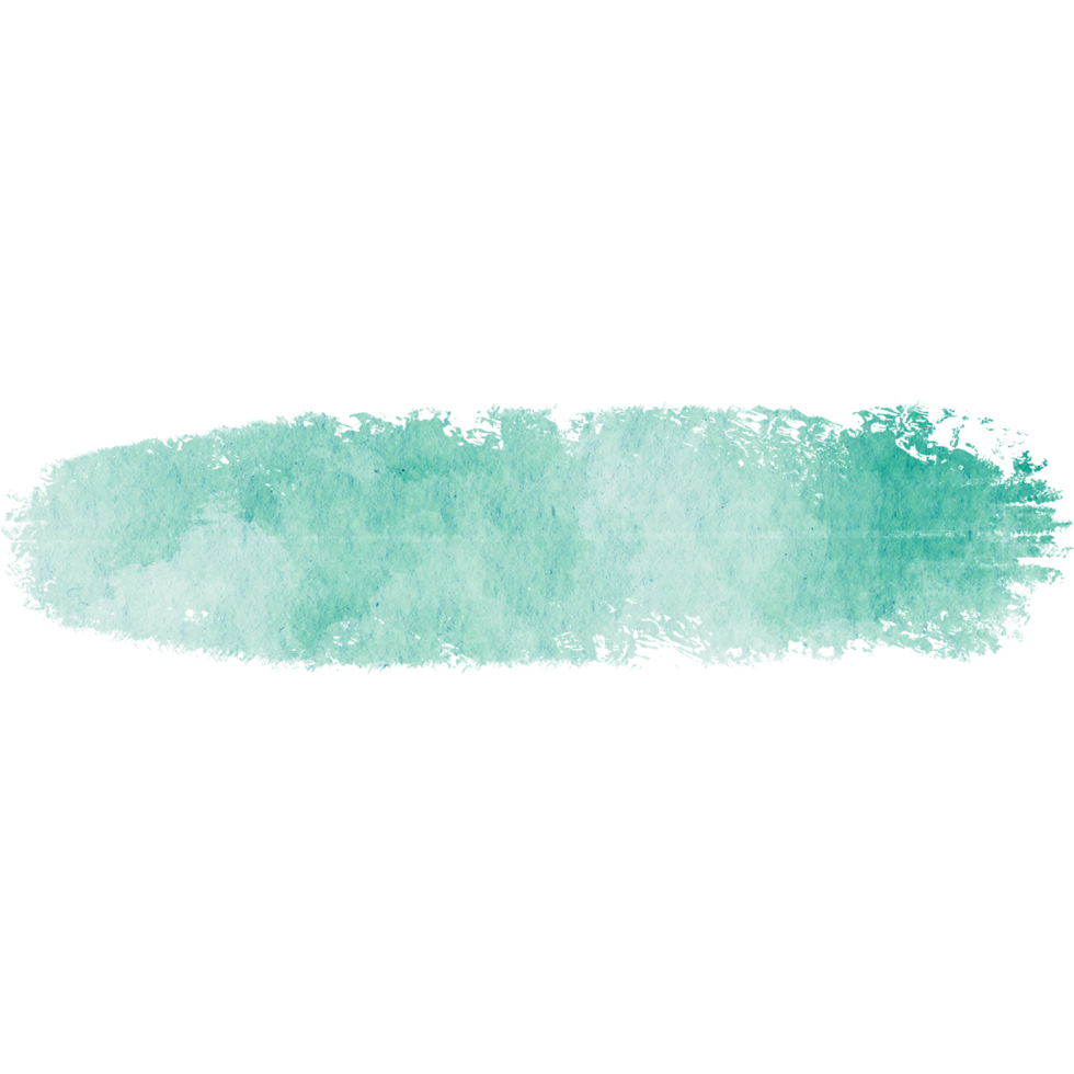 A textured Cyan stroke blending distressed grunge elements with smooth watercolor transitions png