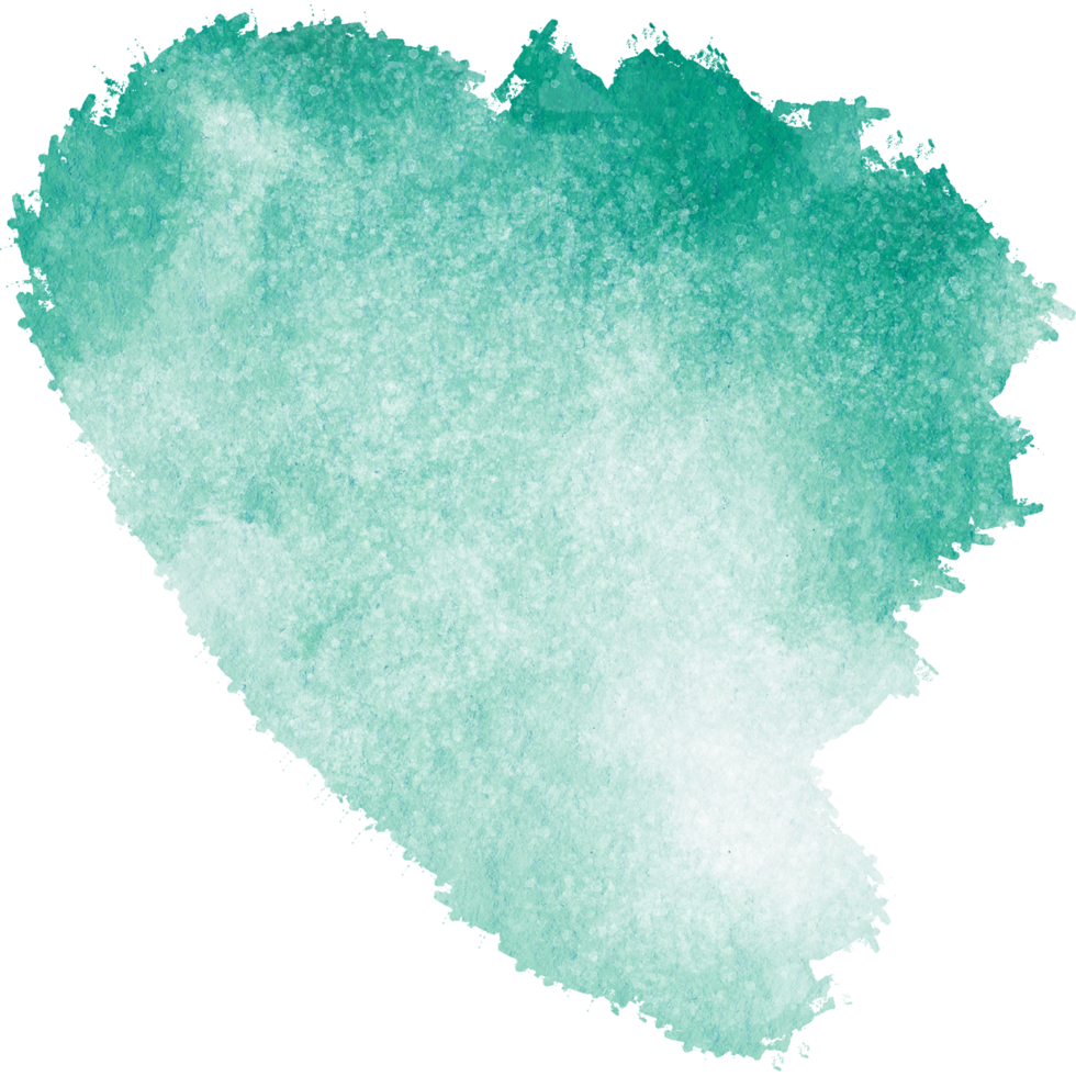 A rough Cyan stroke blending rough textures with smooth watercolor gradients png