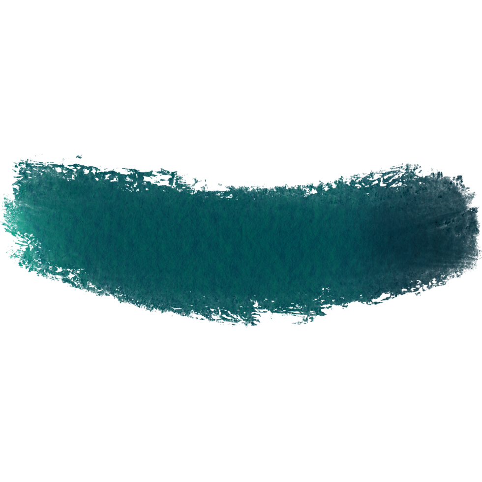 A bold Cyan stroke blending rough grunge elements with soft watercolor tones png