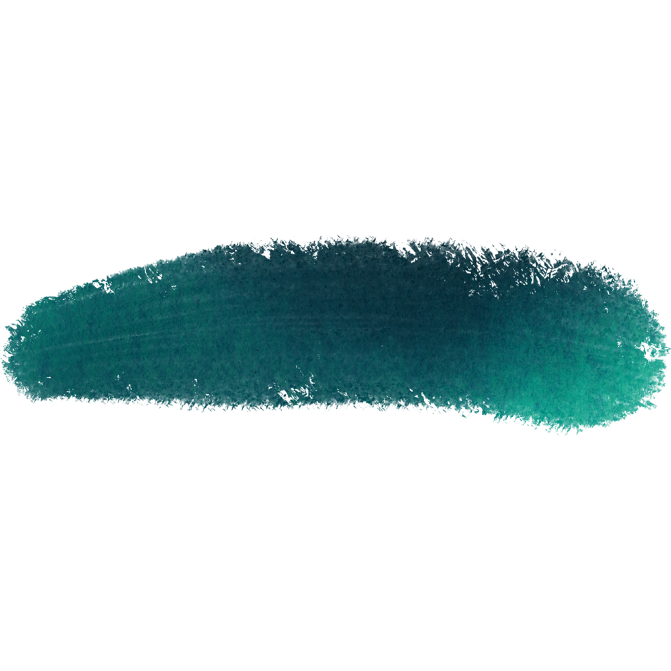 A Cyan stroke combining coarse grunge elements with subtle watercolor blending png