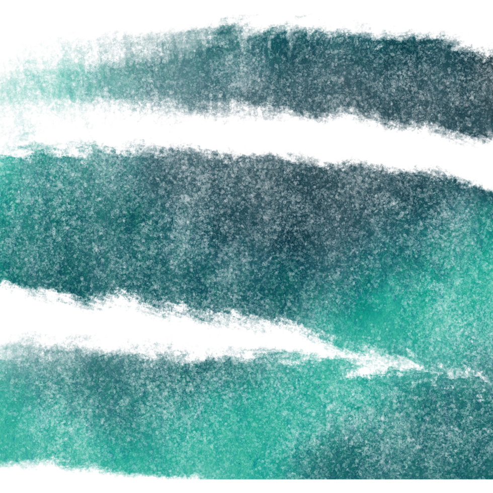 A Cyan brush stroke featuring textured grunge details and smooth watercolor blending png