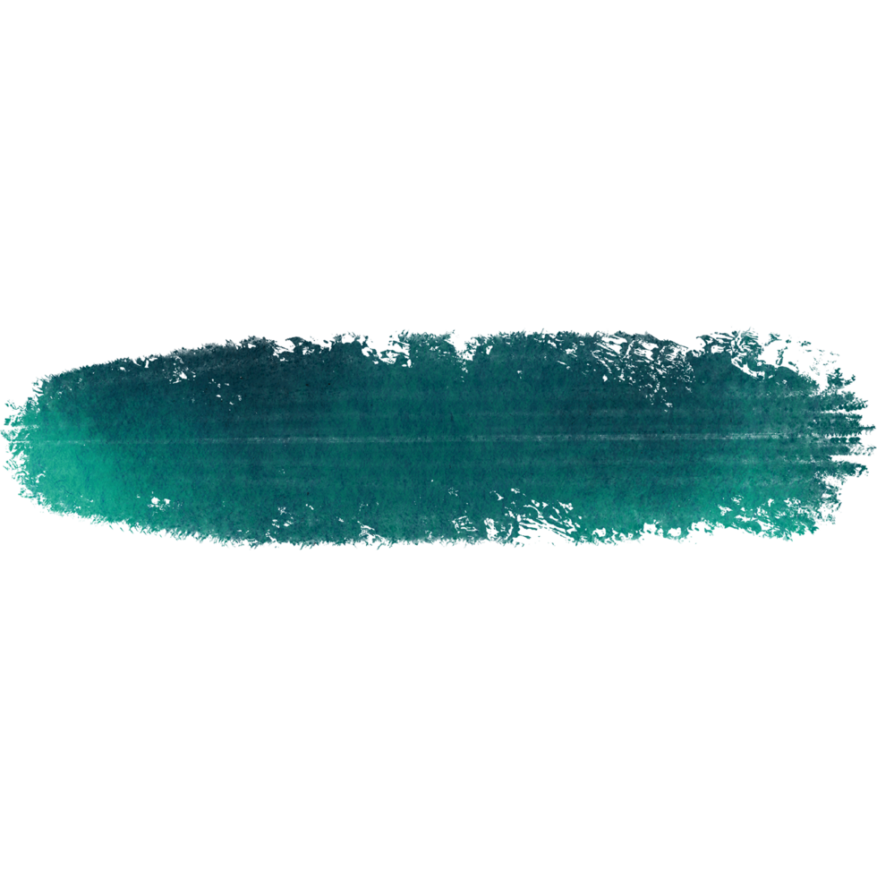 A textured Cyan stroke merging gritty grunge features with smooth watercolor washes png