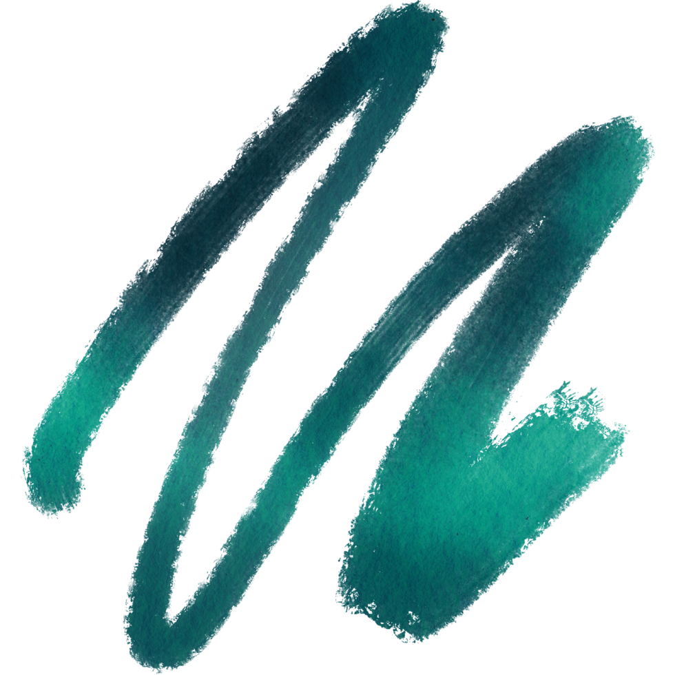 A rough Cyan brush stroke blending gritty grunge elements with soft watercolor washes png