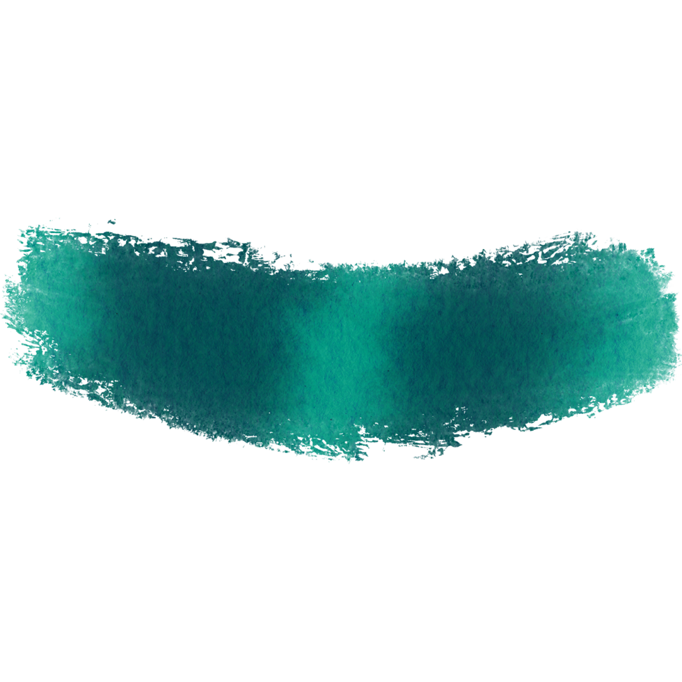 A Cyan stroke blending gritty grunge features into soft watercolor gradients png