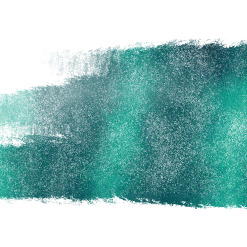 A Cyan brushstroke blending rough grunge elements into soft watercolor transitions png