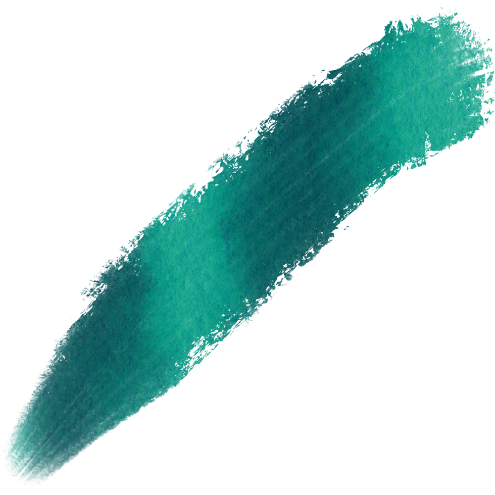 A rough Cyan brushstroke blending grunge textures with gentle watercolor washes png