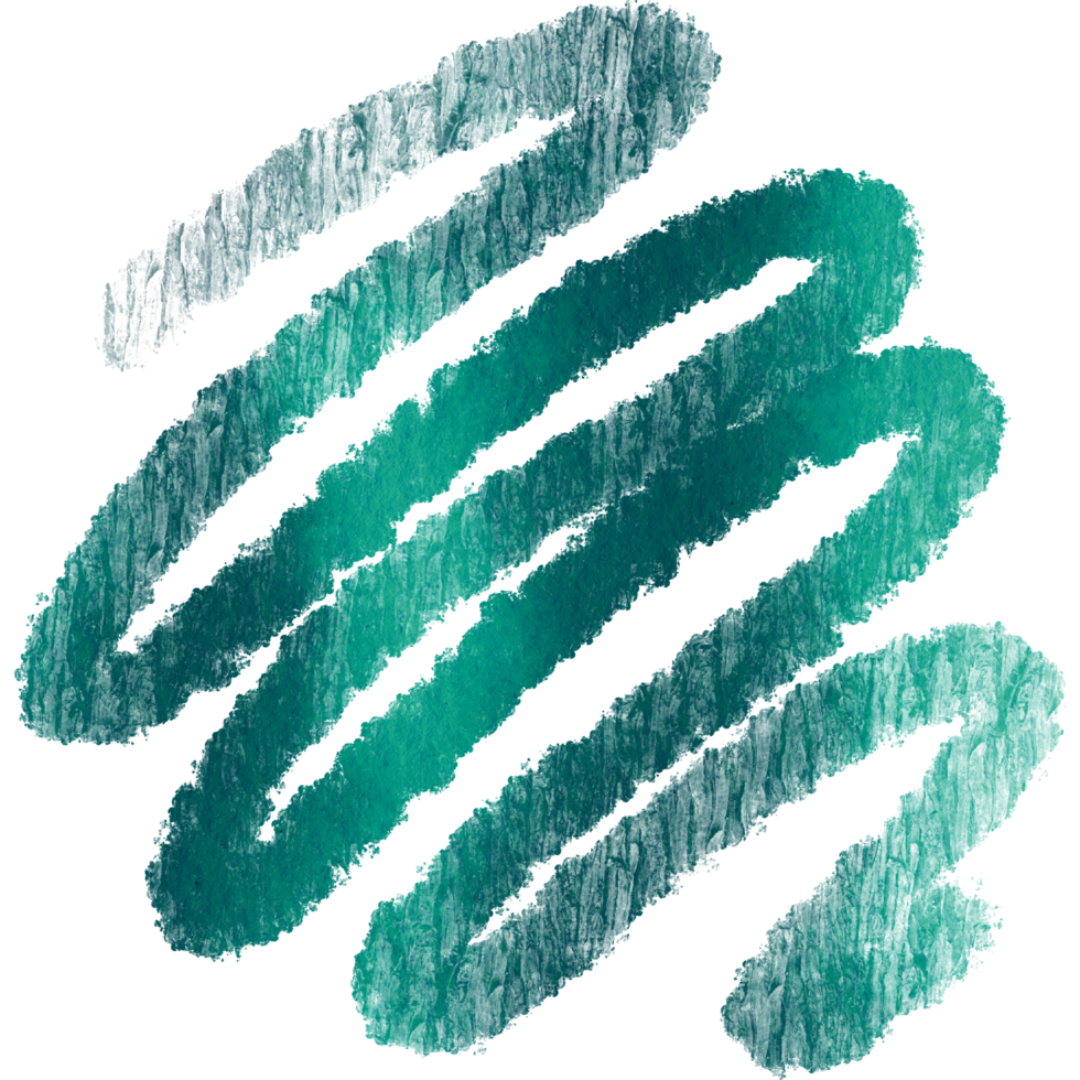 A rough edged Cyan stroke blending grunge elements into smooth watercolor gradients png