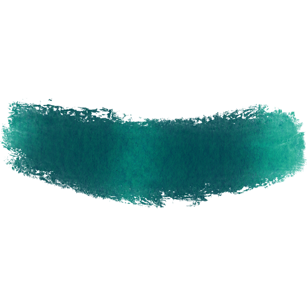 A Cyan stroke blending gritty grunge textures into smooth watercolor fades png