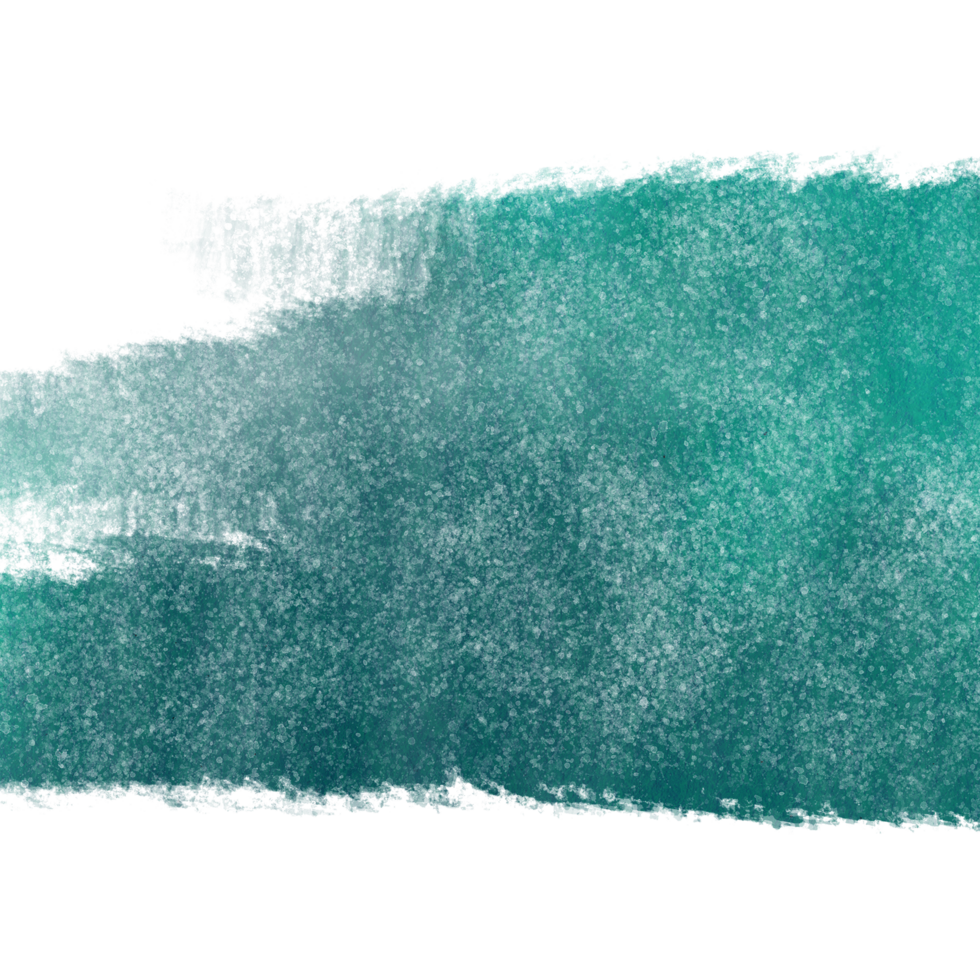 Cyan stroke merging grunge textures into gentle watercolor gradients png