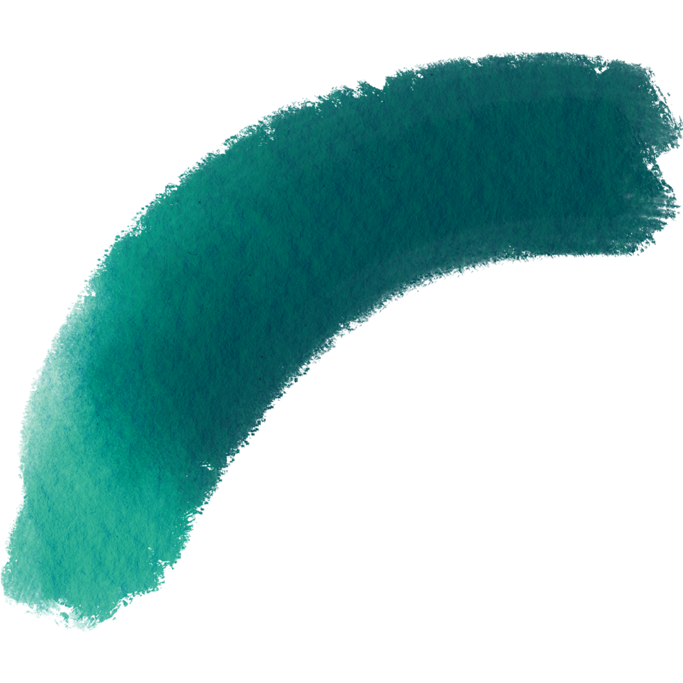 Textured Cyan stroke fading into gentle smooth watercolor tones png