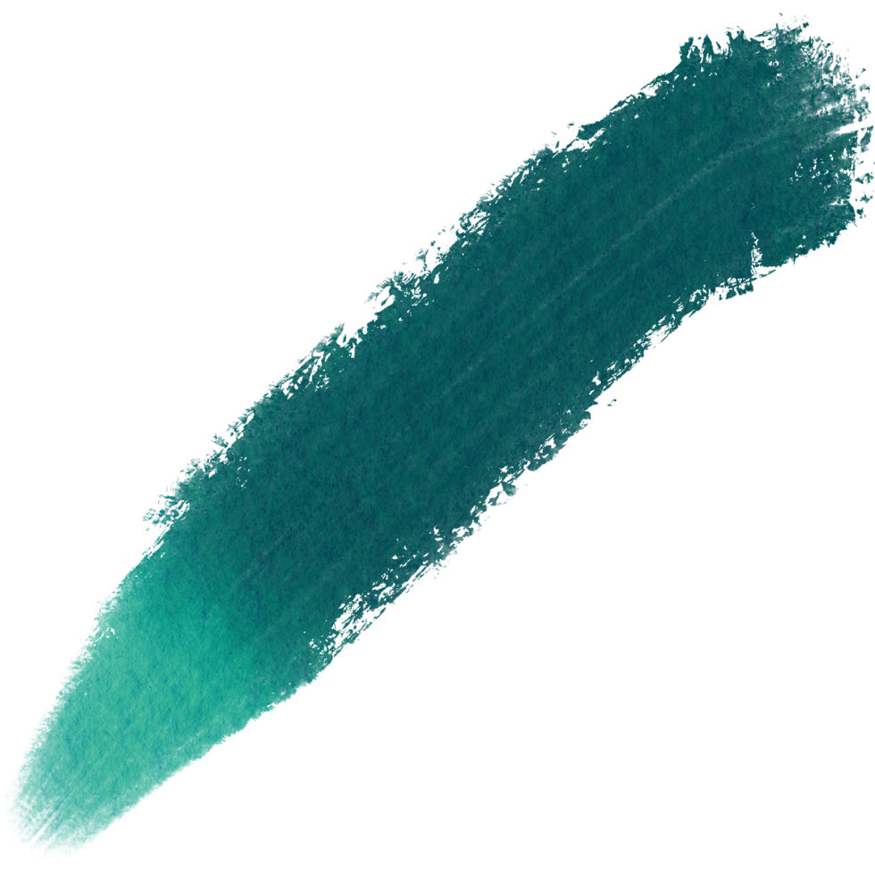 Textured Cyan stroke transitioning into gentle watercolor washes png