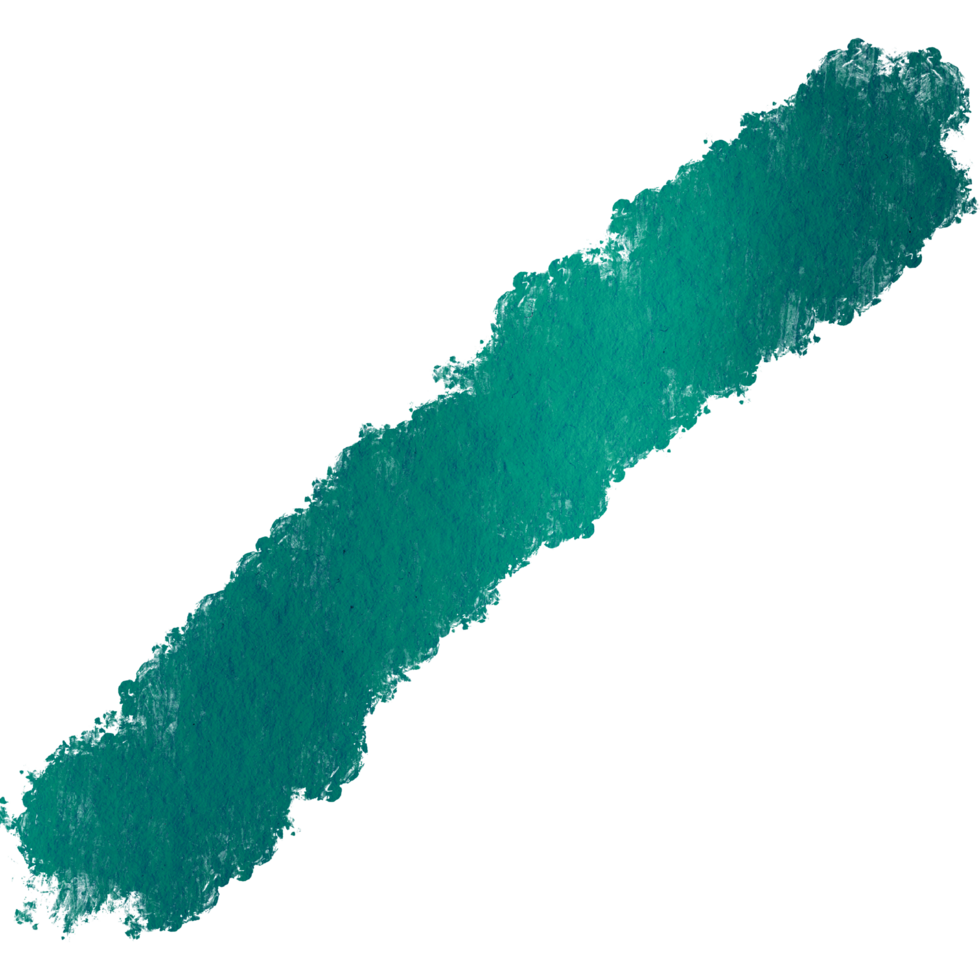 Cyan brush stroke with gritty texture dissolving into soft watercolor hues png