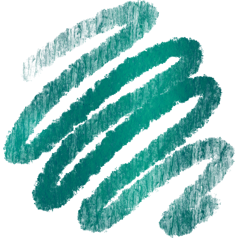 A gritty Cyan brushstroke fading into soft watercolor washes png